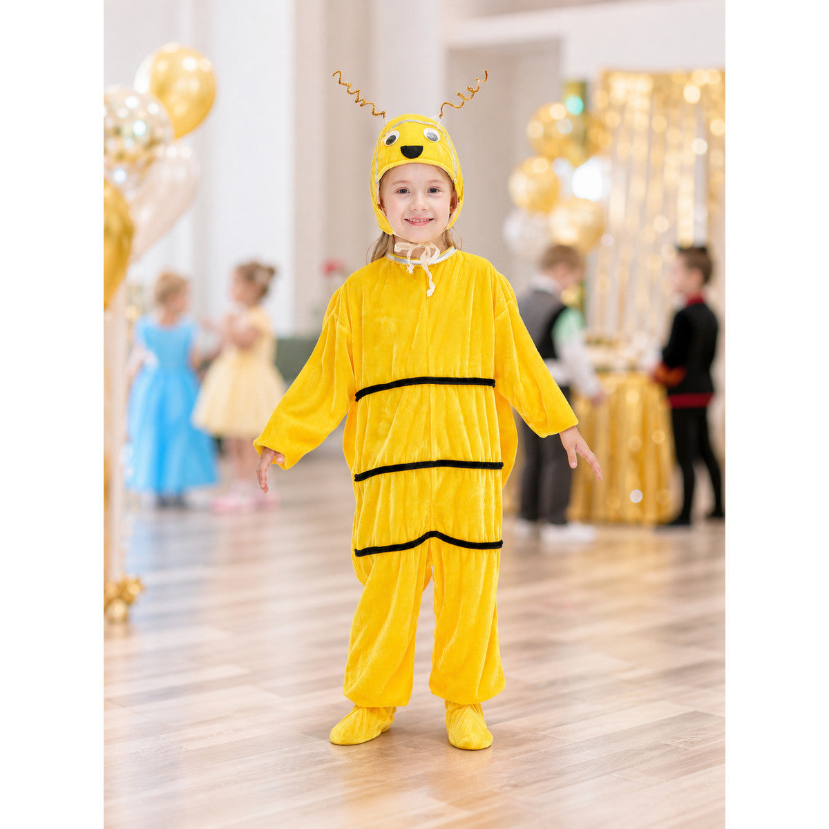 Bee Costume with Antennae and Black Stripes lifestyle view