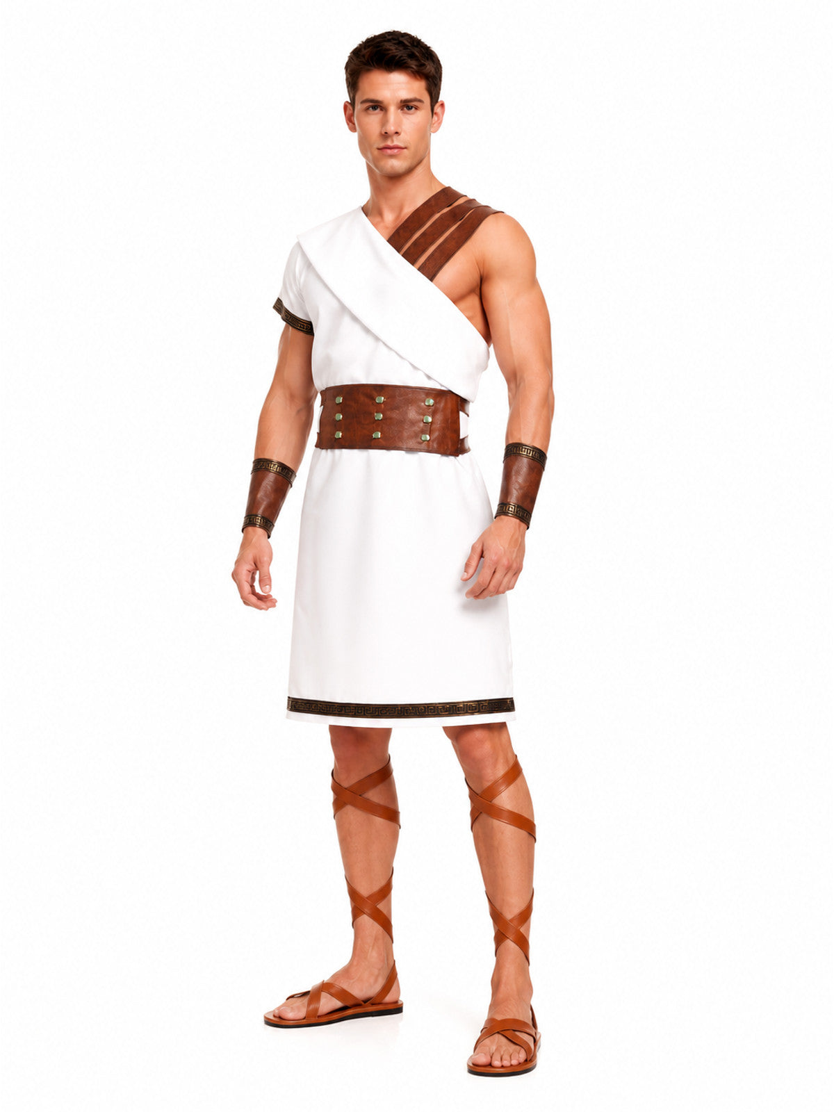 Historical Ancient Greek-Style Costume with Belt