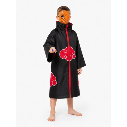Akatsuki Costume with Cloak and Mask for Cosplay Costume Capes detail