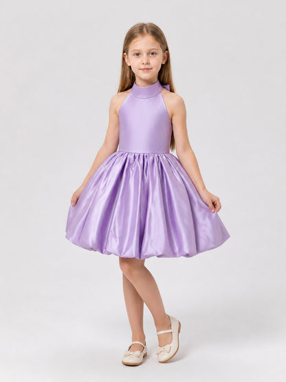 Tutu Dress with a Satin Sheen and Bow Costume Dresses detail