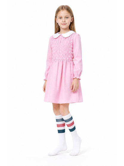 Eleven Halloween Dress, Pink, Long Sleeve Costume Dresses detail