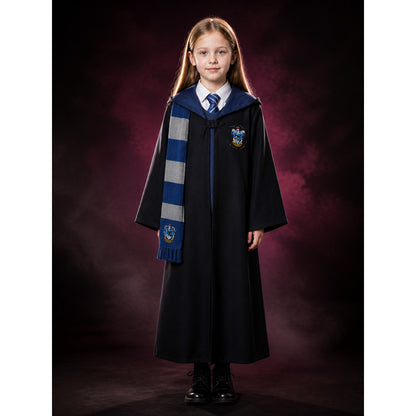 Wizard Robe Costume Set with Striped Scarf and Tie, Emblem main product view