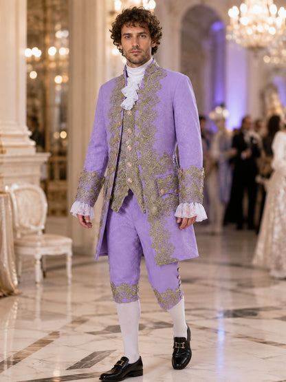 Purple Historical-Style Cosplay Costume lifestyle view