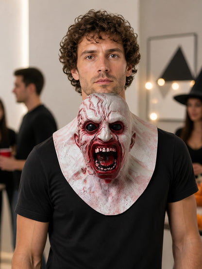 Halloween Zombie Mask with Red Blood Marks lifestyle view