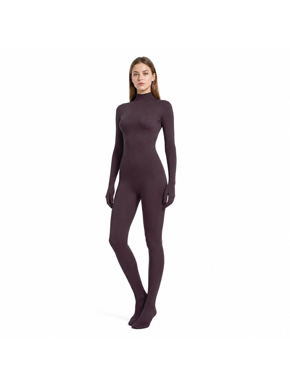 Zentai jumpsuit with covered hands and feet