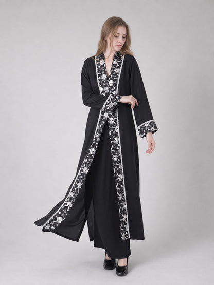 Costume with Black Robe, Hat, and Beard
