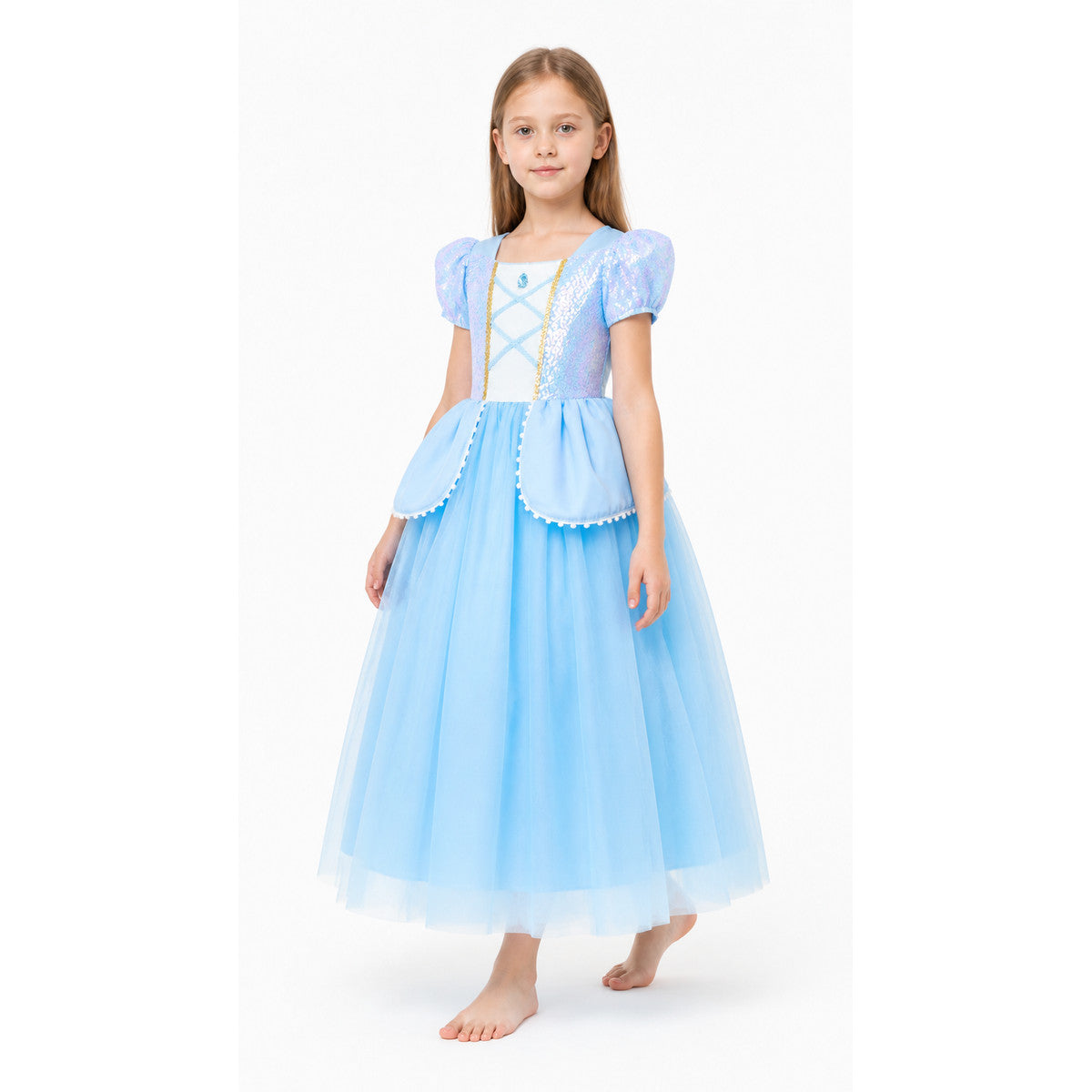 Blue Glitter Halloween Dress Costume Dresses detail