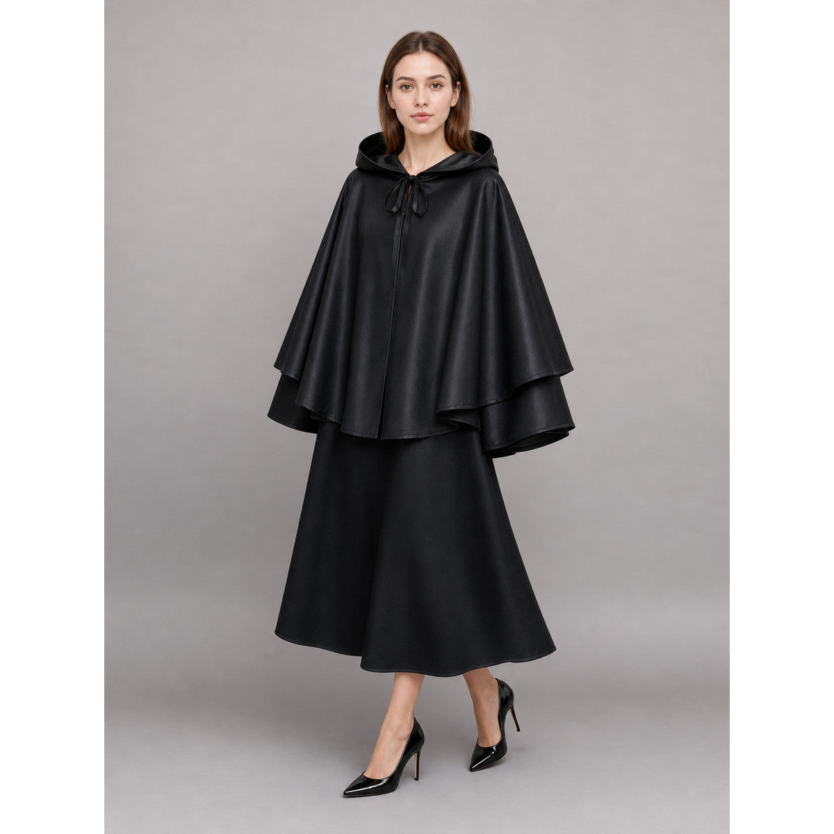 Black Hooded Costume Cloak for Cosplay occasion guide