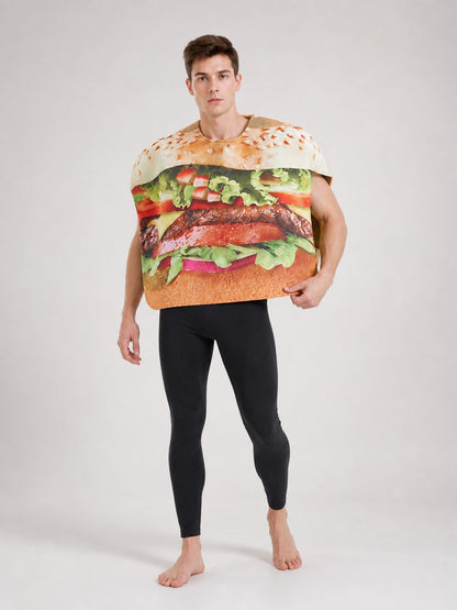 Hamburger Costume for Halloween, Parties, and Stage Performances