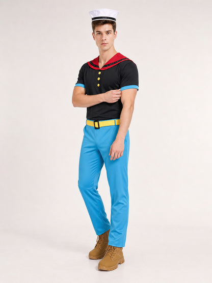 Sailor Costume for Cosplay with Hat Costume Headwear detail