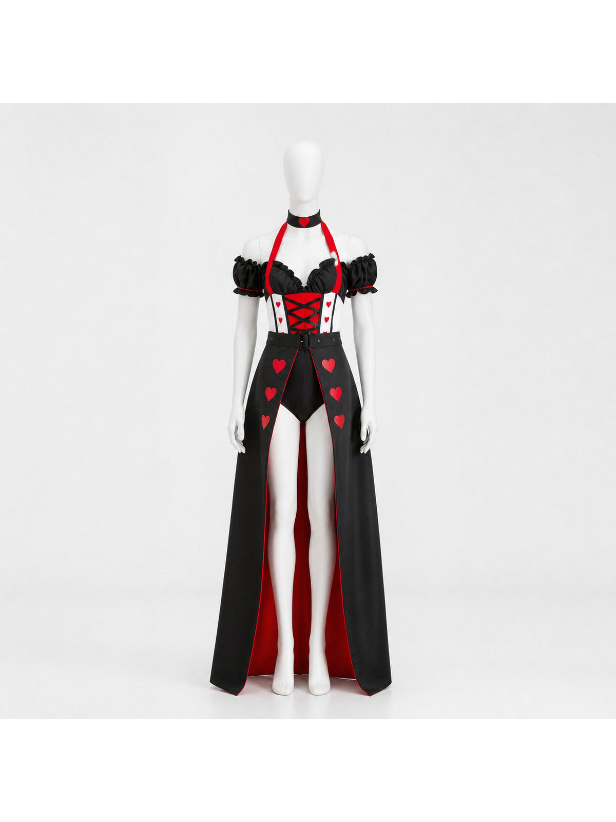 Red Queen Costume with Crown Costume Headwear detail