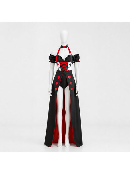 Red Queen Costume with Crown Costume Headwear detail