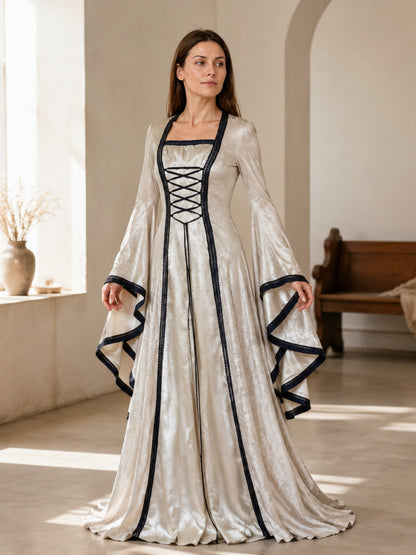 Renaissance Dress with Flared Sleeves for the Stage lifestyle view