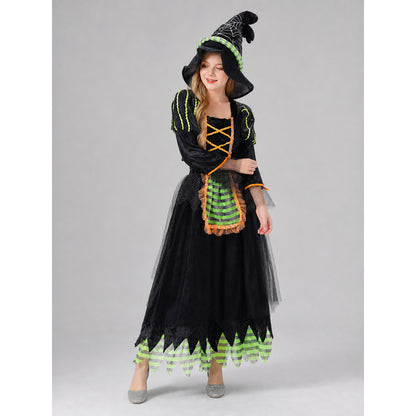 Witch Costume Dress with Hat for Cosplay