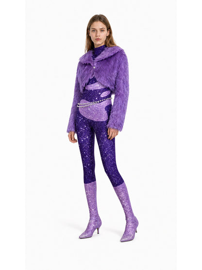 Character Costume: Jumpsuit, Cape, and Chain Costume Capes detail