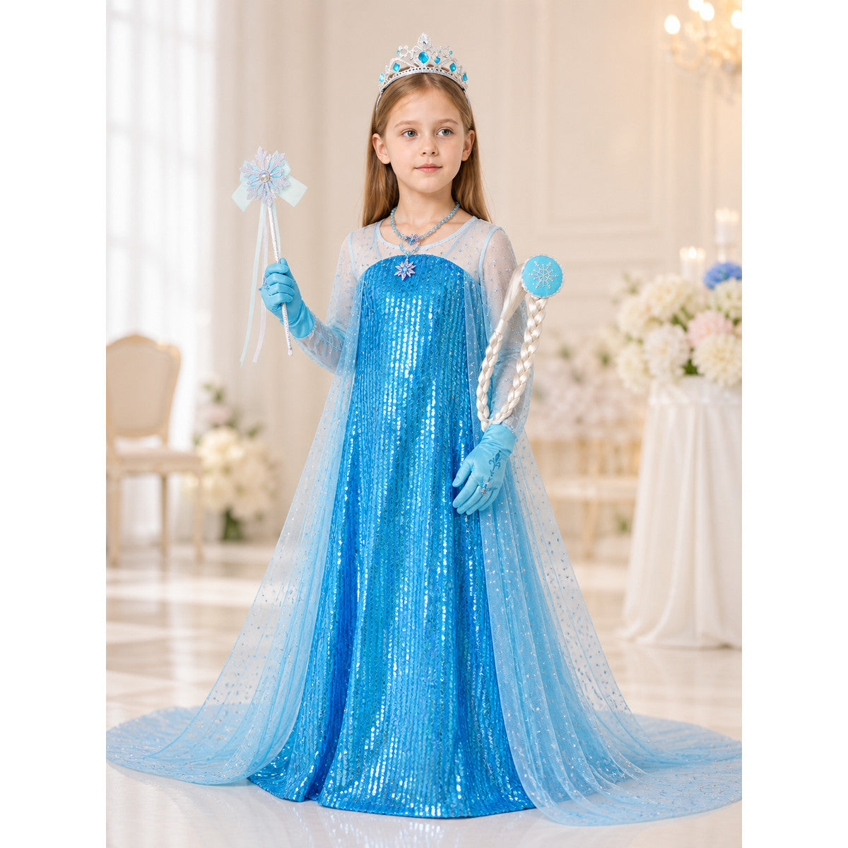 Snow Queen Costume for Halloween lifestyle view