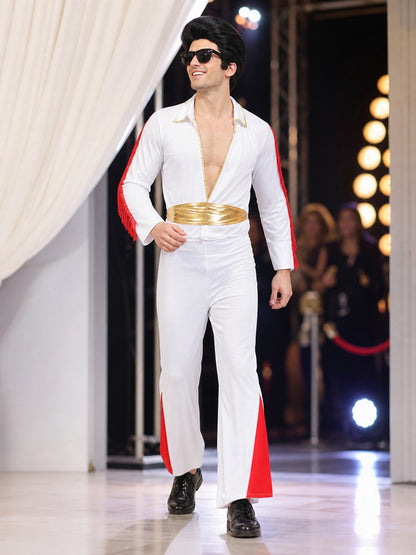 Retro Elvis Costume with Belt lifestyle view