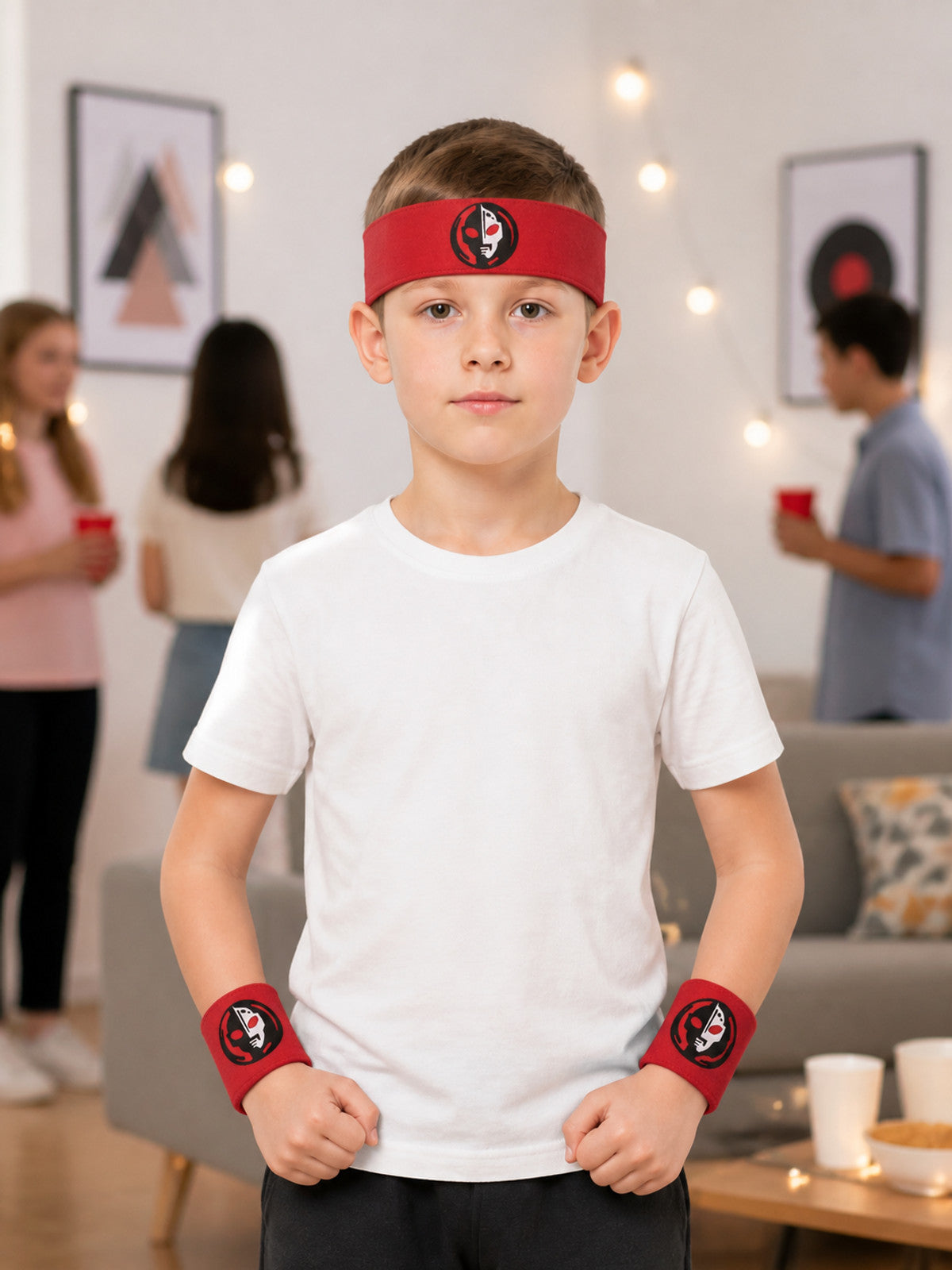 Accessory Set: Red Belt and Bracers lifestyle view