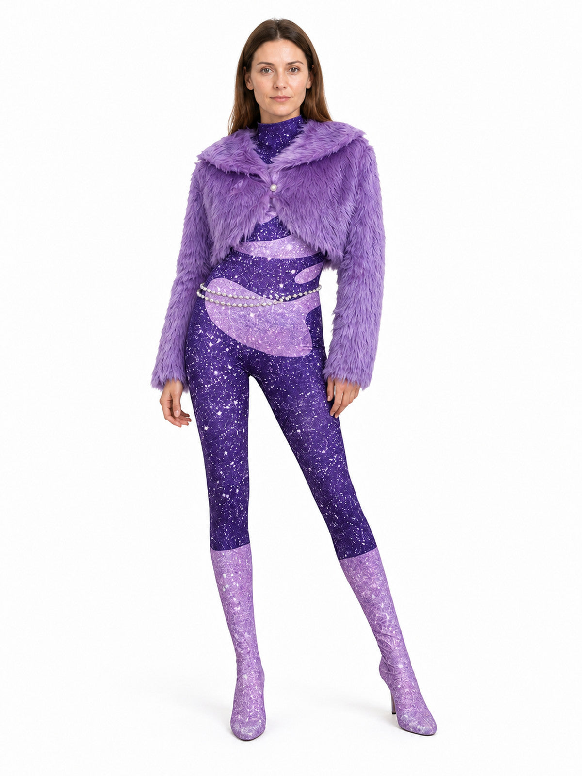 Purple Plush Cosplay Costume Inspired by Zootopia Costumes detail