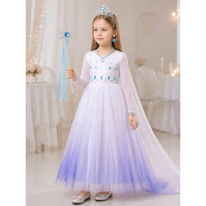 Snow Queen Costume for Halloween and Cosplay lifestyle view