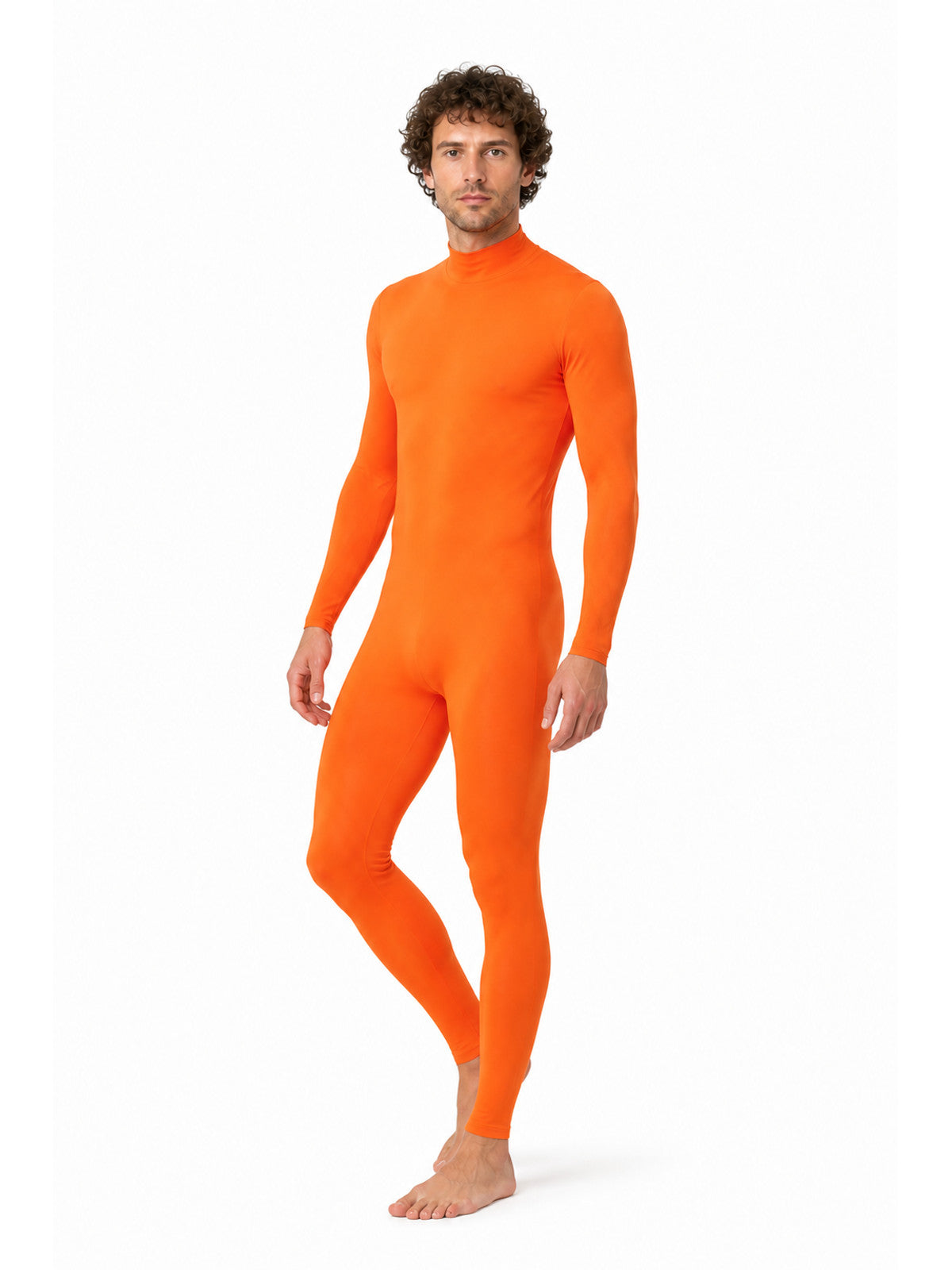 Orange One-Piece Faceless Jumpsuit for Performances product detail