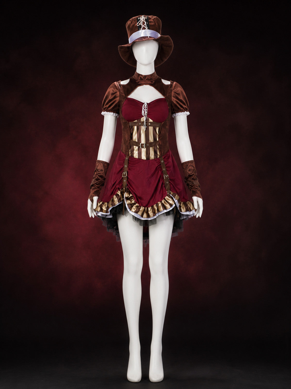 Pirate Costume with Corset and Hat for Halloween Cosplay main product view