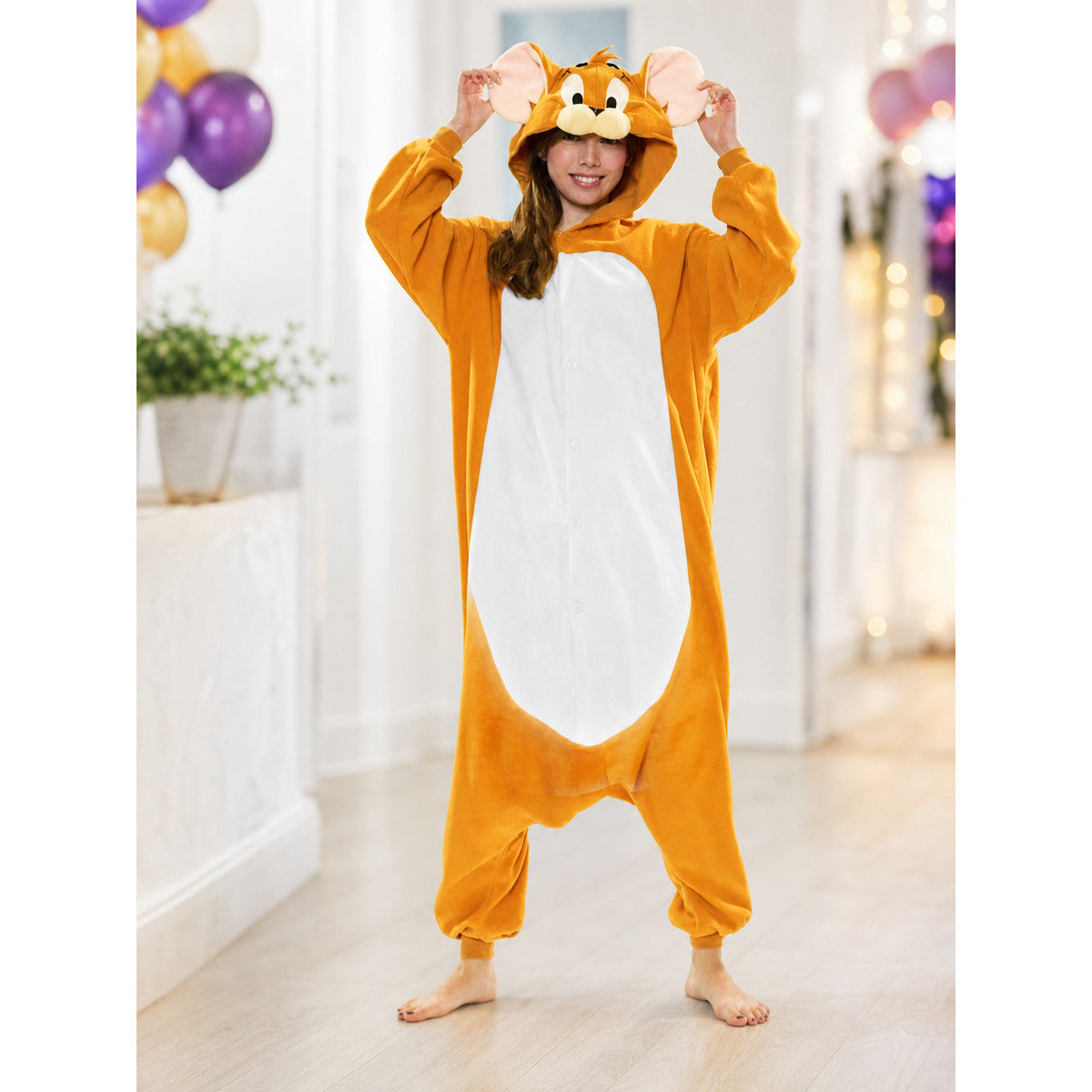 Mouse Kigurumi with Hood, Halloween Costume lifestyle