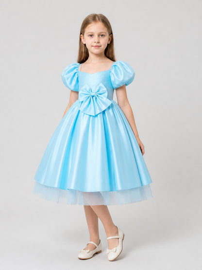 Dressy Princess Dress with Bow, Full Skirt Costume Dresses detail
