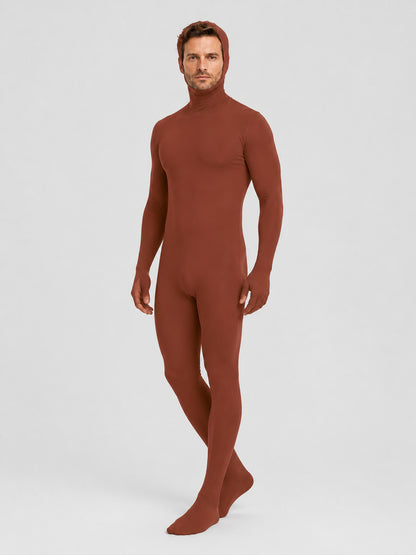 Form-Fitting Chroma Key Jumpsuit with Open Face product detail