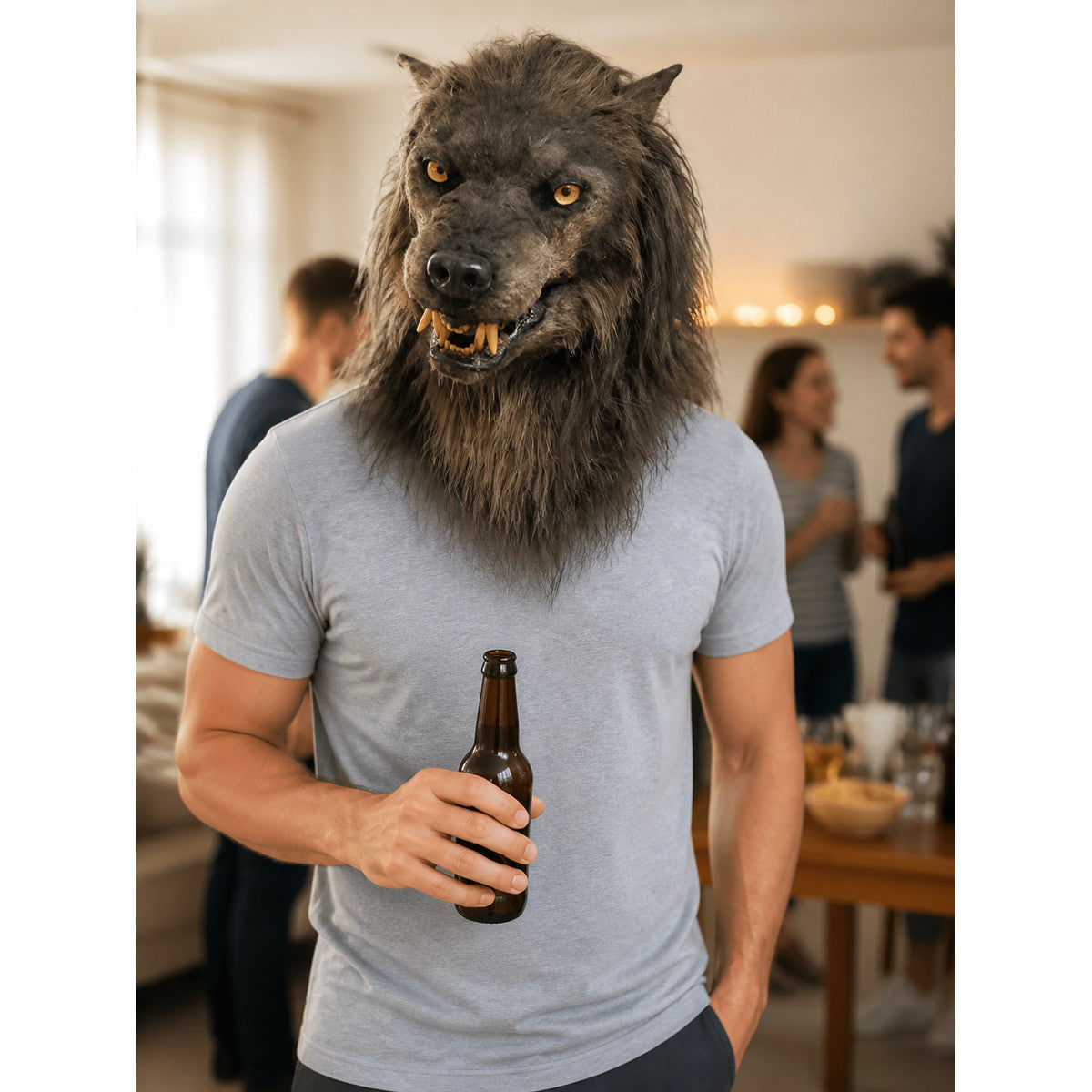 Halloween Wolf Carnival Headpiece lifestyle view