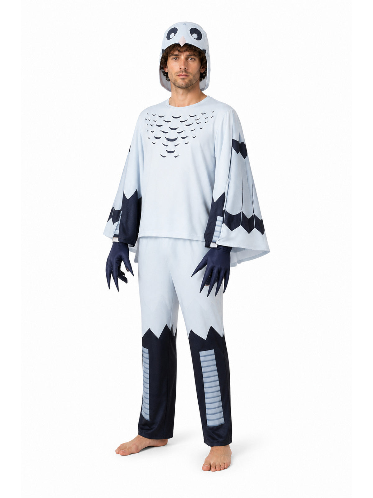 Owl Costume with Hood and Gloves