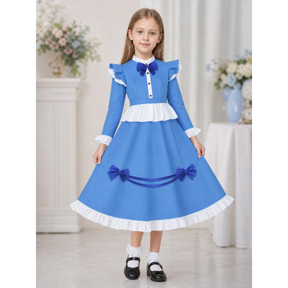 Poppy Cosplay Dress with Ruffles and Bows