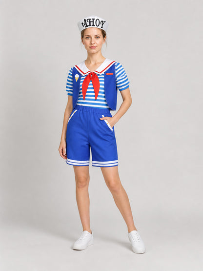 Stranger Things Cosplay Costume, Nautical Style