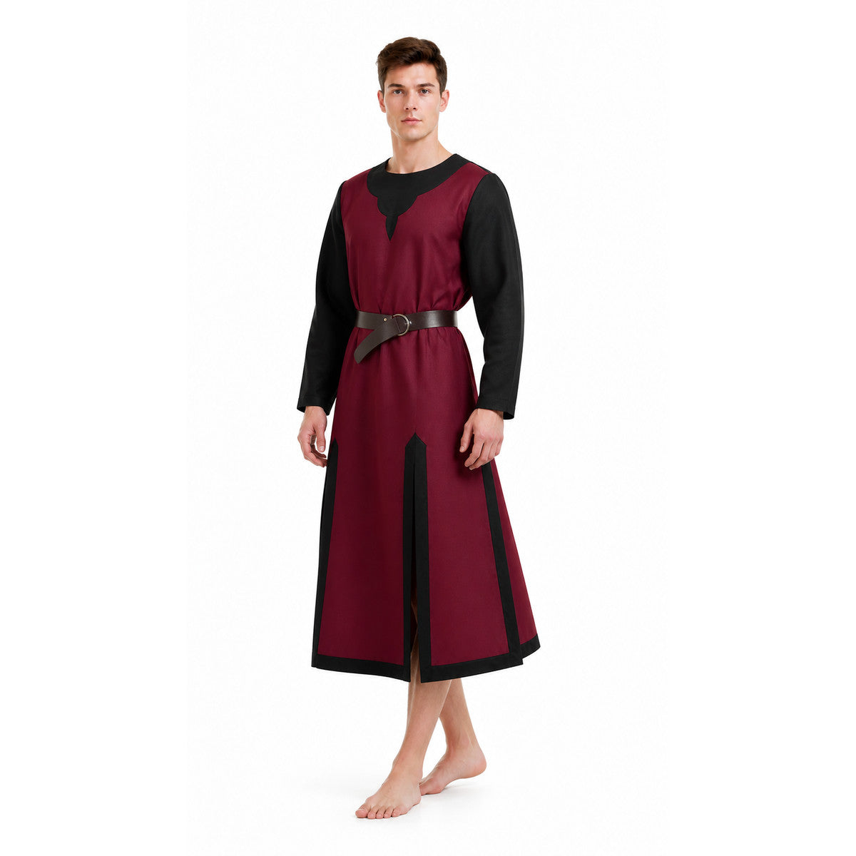 Red and Black Halloween Carnival Cloak with Belt