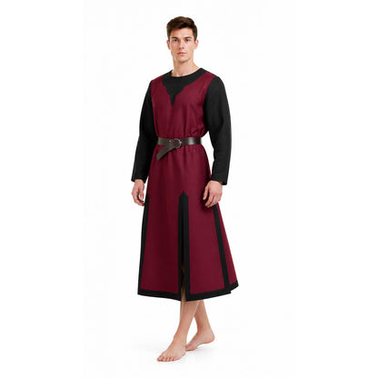 Red and Black Halloween Carnival Cloak with Belt