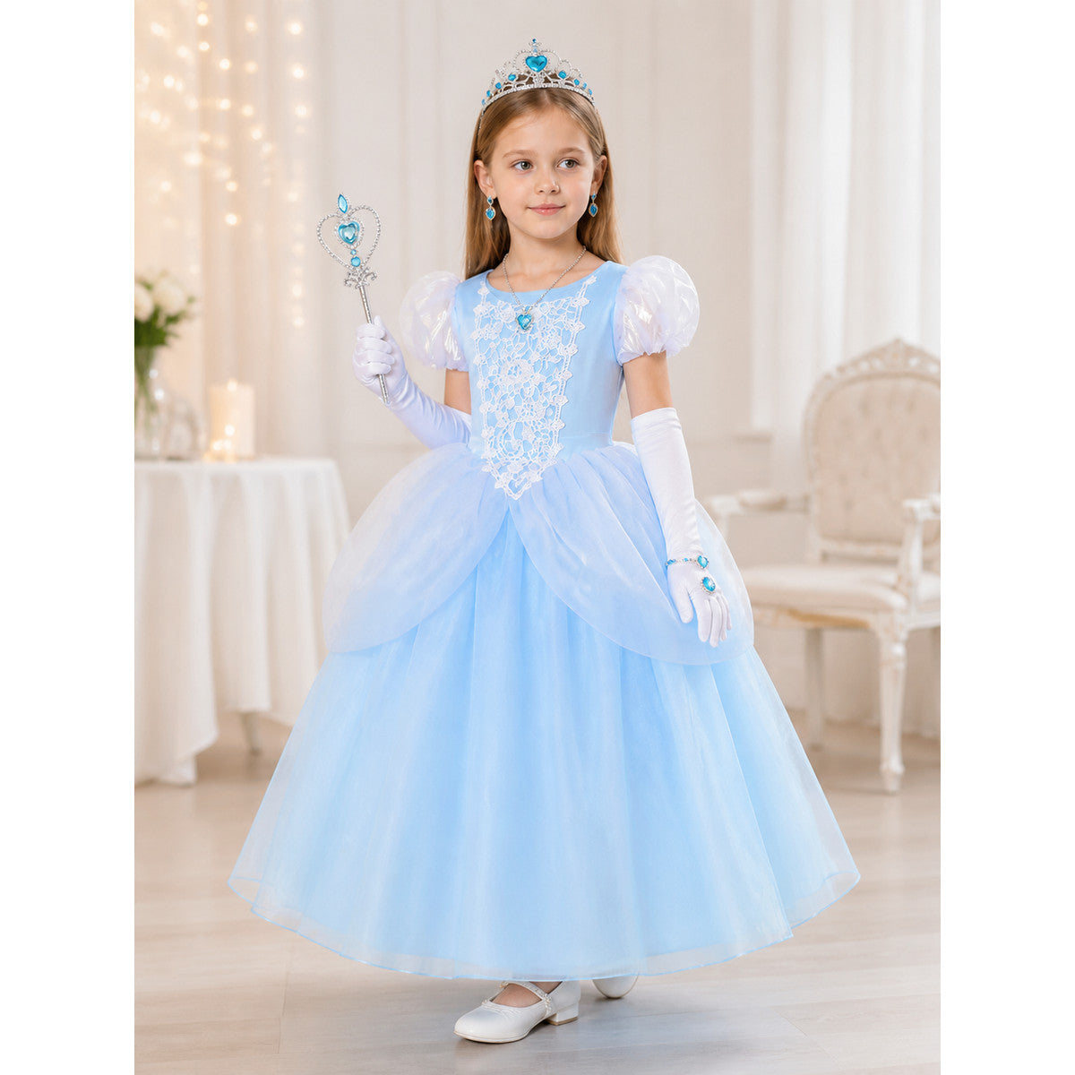 Princess Costume, Blue Dress and Accessories lifestyle view