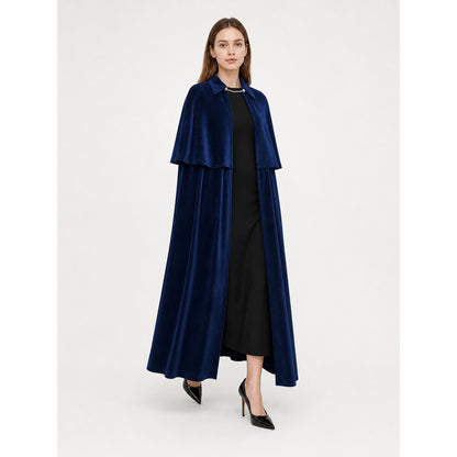 Dark Navy Vampire Costume Cloak lifestyle