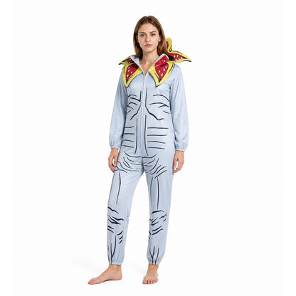 Skeleton Hooded Jumpsuit Costume Costumes detail