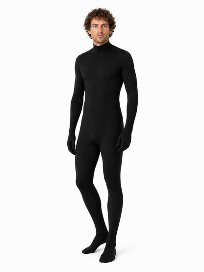 Black Hooded Jumpsuit for Stage Performances product detail