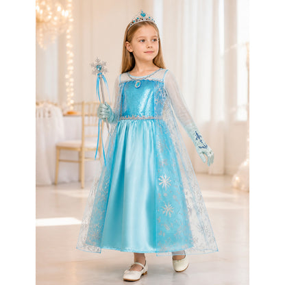 Snow Queen Costume for Halloween and Cosplay lifestyle view