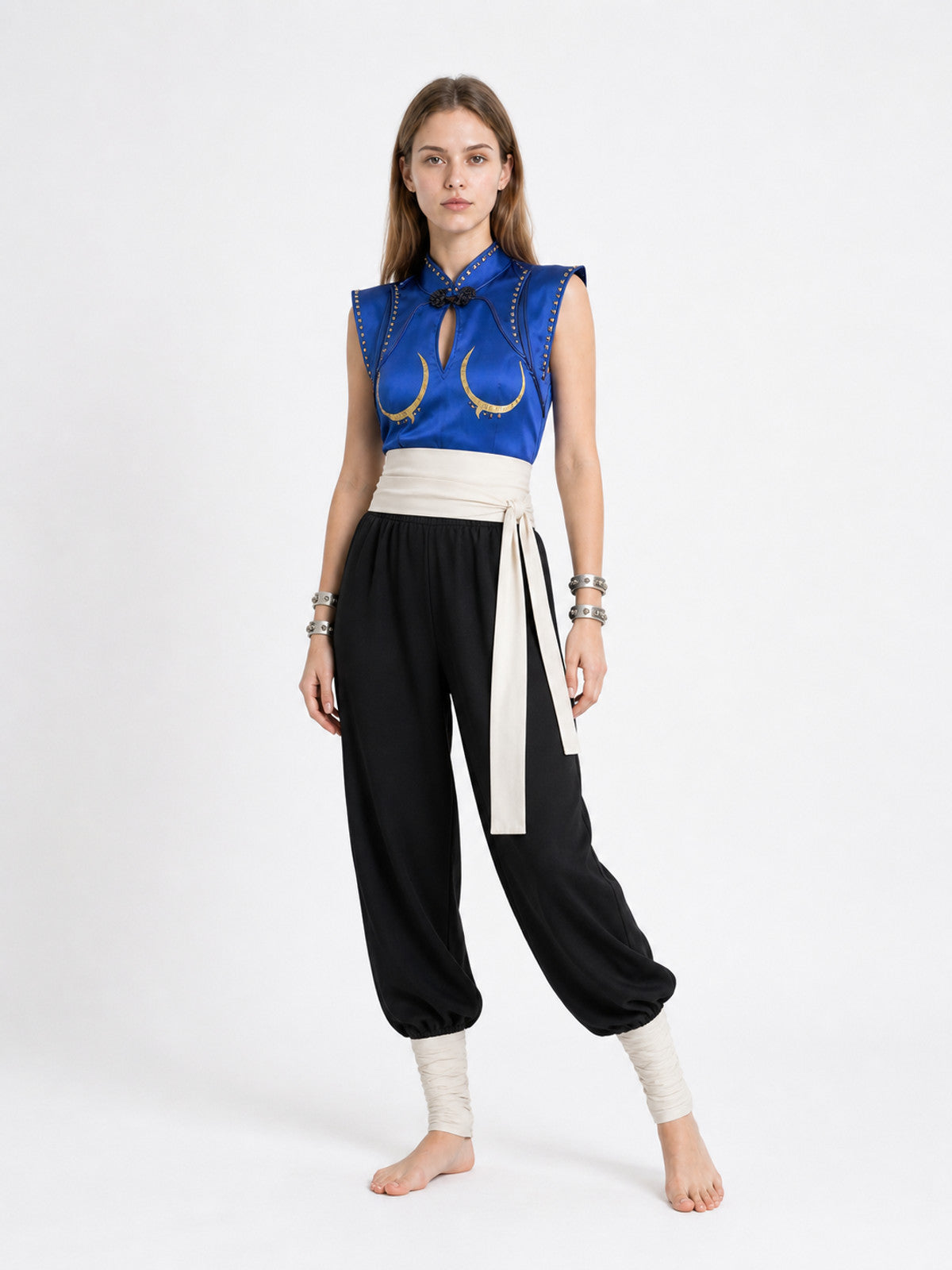 Chun-Li Cosplay Costume, Accessory Set Costume Accessories detail