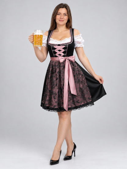 Oktoberfest Costume with Bodice, Skirt, Apron, and Ribbon