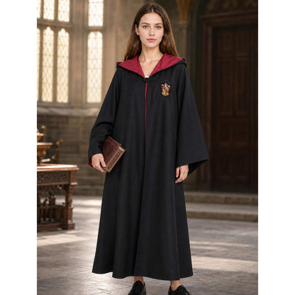 Hooded cosplay robe, tie included lifestyle