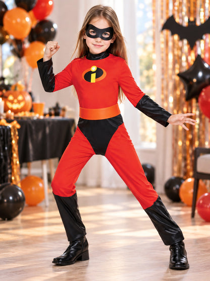Kids' Superhero Carnival Costume with Mask, Red