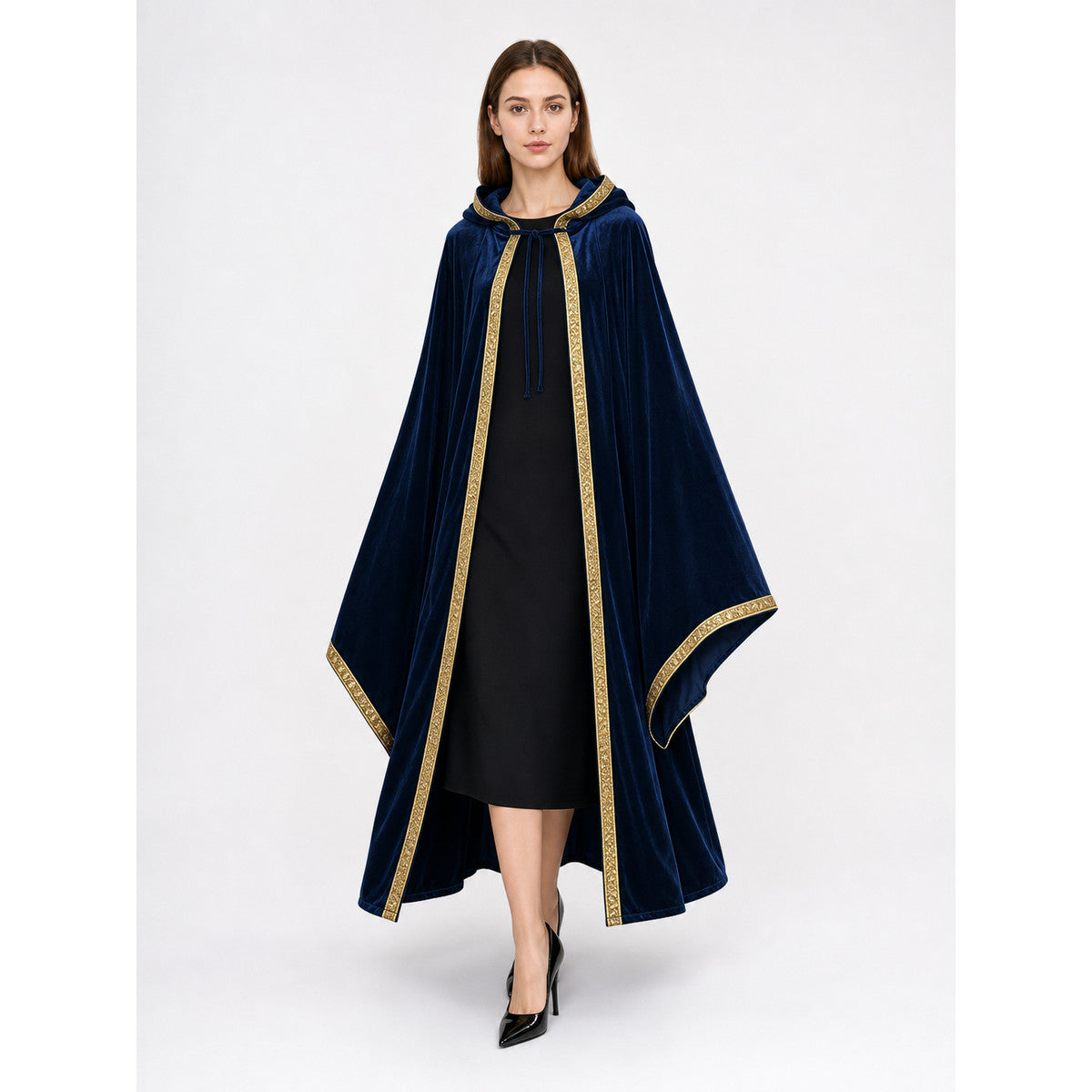 Dark Blue Hooded Costume Cloak occasion guide