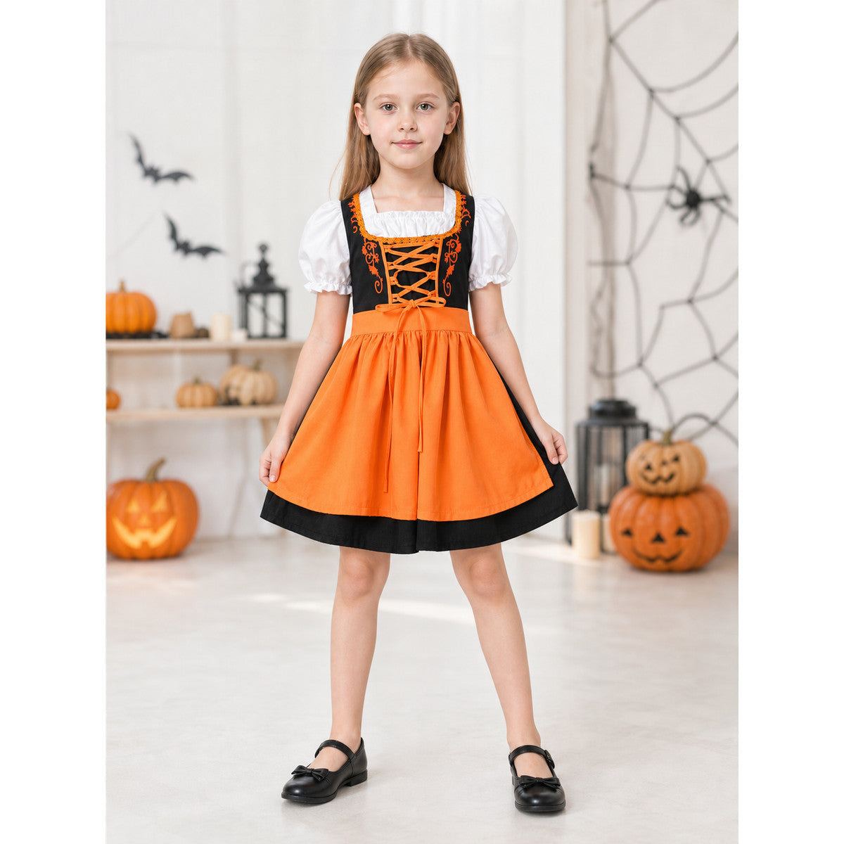 Carnival Dress in Folk Style with Lacing lifestyle
