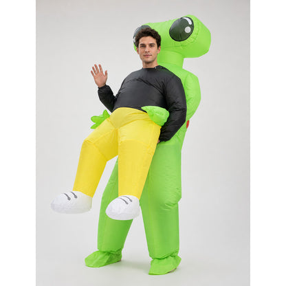 Adult Inflatable Alien Costume with Big Eyes main product view
