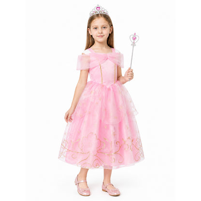 Princess Dress with Crown and Magic Wand Costume Dresses detail