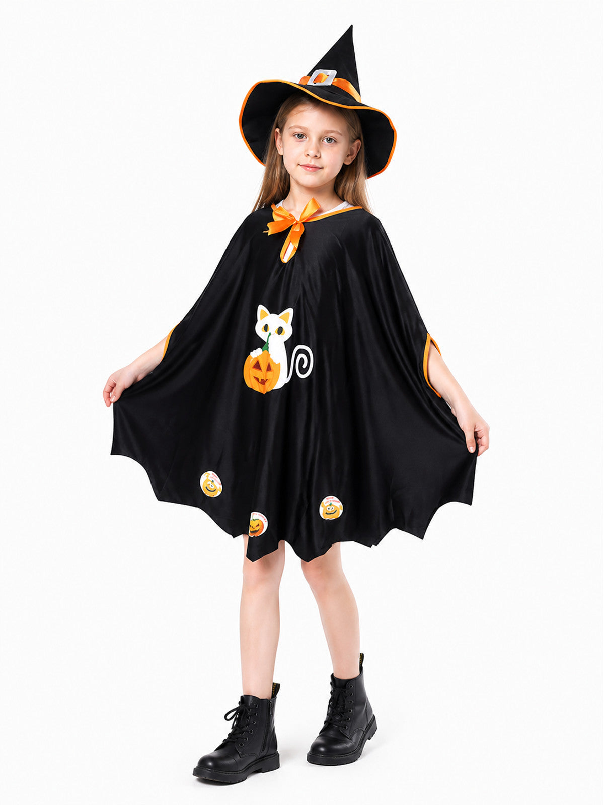 Witch Costume with Cape and Pointed Hat Costume Capes detail