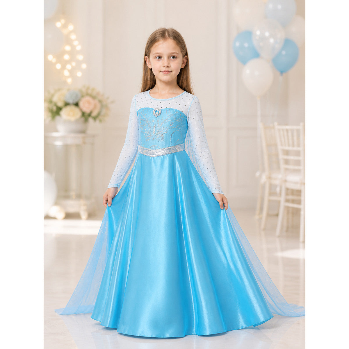 Blue Princess Costume for Halloween lifestyle view